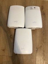 Netgear Orbi AC3000 RBR50 Router 2x RBS50 Satellites Lot of 3 Mesh WiFi System