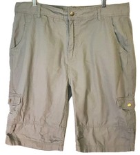 Red Face 40 Concrete Gray cargo shorts men's Long length Comfort