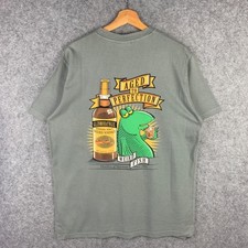 Weird Fish Men's Grey and Green T-shirt