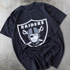 Vintage 90s Oakland Raiders NFL Graphic Tee Shirt VK14896