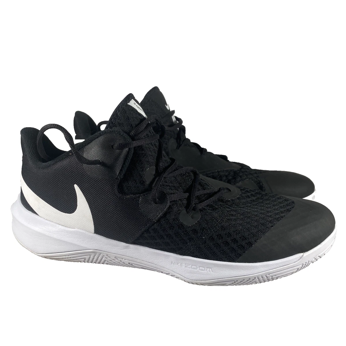 Nike Zoom M7.5/W9 Hyperspeed Court Volleyball Shoes Black/White CI2964-010 Nike Zoom Hyperspeed Court CI2964 010 Black/White (5 Mens  main image 3