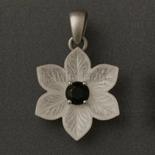 Sterling Silver White Quartz & Black Onyx Pendant Necklace - Spiritual Boho