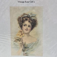 Ankicoleman Designs Cross Stitch Vintage Rose Girl 2