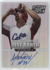 2013 Prizm Perennial Draft Picks Prospect Signatures Silver Jose Abreu Auto ez6