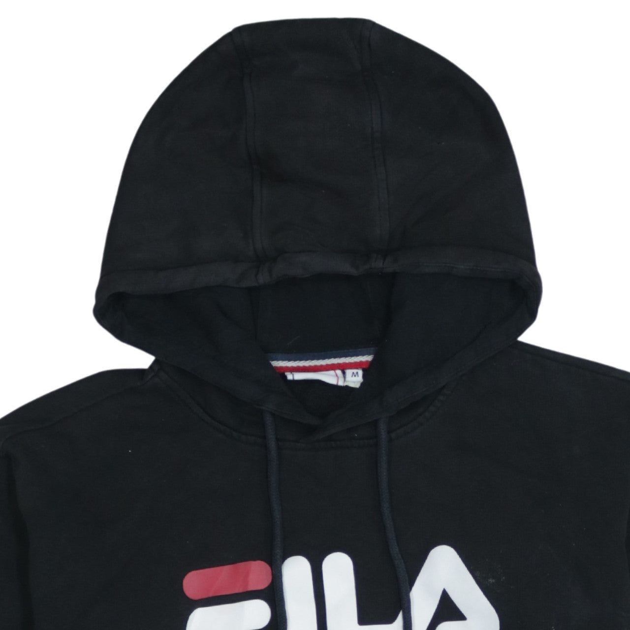 Felpa con cappuccio vintage FILA NERA UOMO M