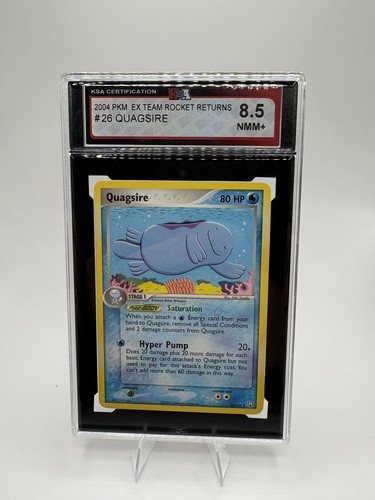2004 Pokemon EX Team Rocket Returns Quagsire #26/109 KSA 8.5 NMM+ Vintage