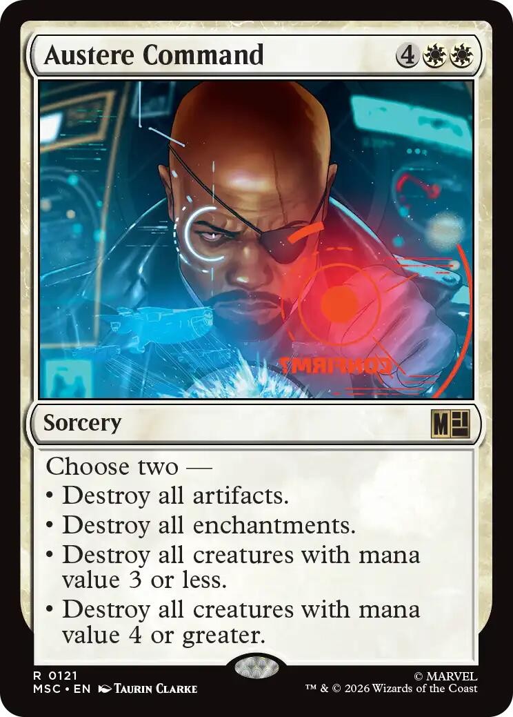 Austere Command - 121 - NM - Commander: Marvel Super Heroes