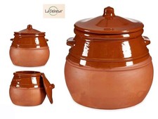 Pentola con coperchio in terracotta LaDehsa 3,5 lt  dim. 22 x 23 x 23 cm