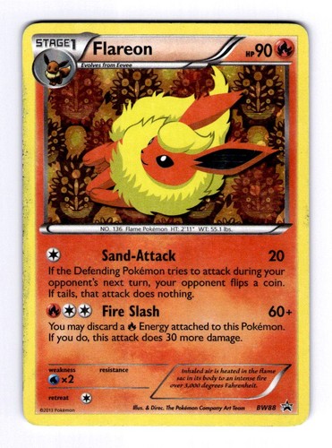 Flareon - BW88 Black and White Promos #BW88 (2011) Promo Holo MP Pokemon