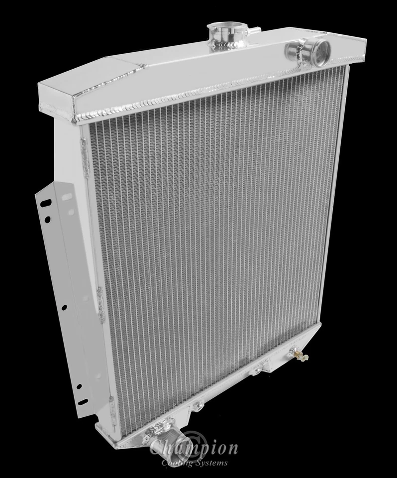 RADIADOR DE ALUMINIO CHAMPION 4 FILAS 54 55 56 FORD FAIRLANE COCHE SEDÁN VAGÓN LÍNEA PRINCIPAL Foto 3 de 4