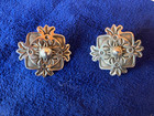Happy Piasso Alamo Navajo unique detailed stamped silver post earrings in EUC — photo 1