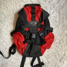 Vintage Oakley Icon Backpack Red Black Gorpcore Tactical Software Y2K