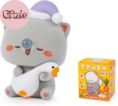 Mitao Cat Love Is like a Peach Series 1PC Blind Box Random Design Cute Figures C