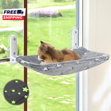 Cat Window Perch Glow in the Dark Cordless Foldable Pet Hammock Bed for Window