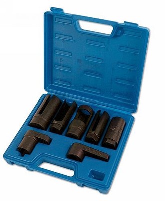 Laser 3750 7-tlg. Lambdasonde Steckschlüsselsatz 3/8'' Zoll & 1/2'' Zoll Antrieb