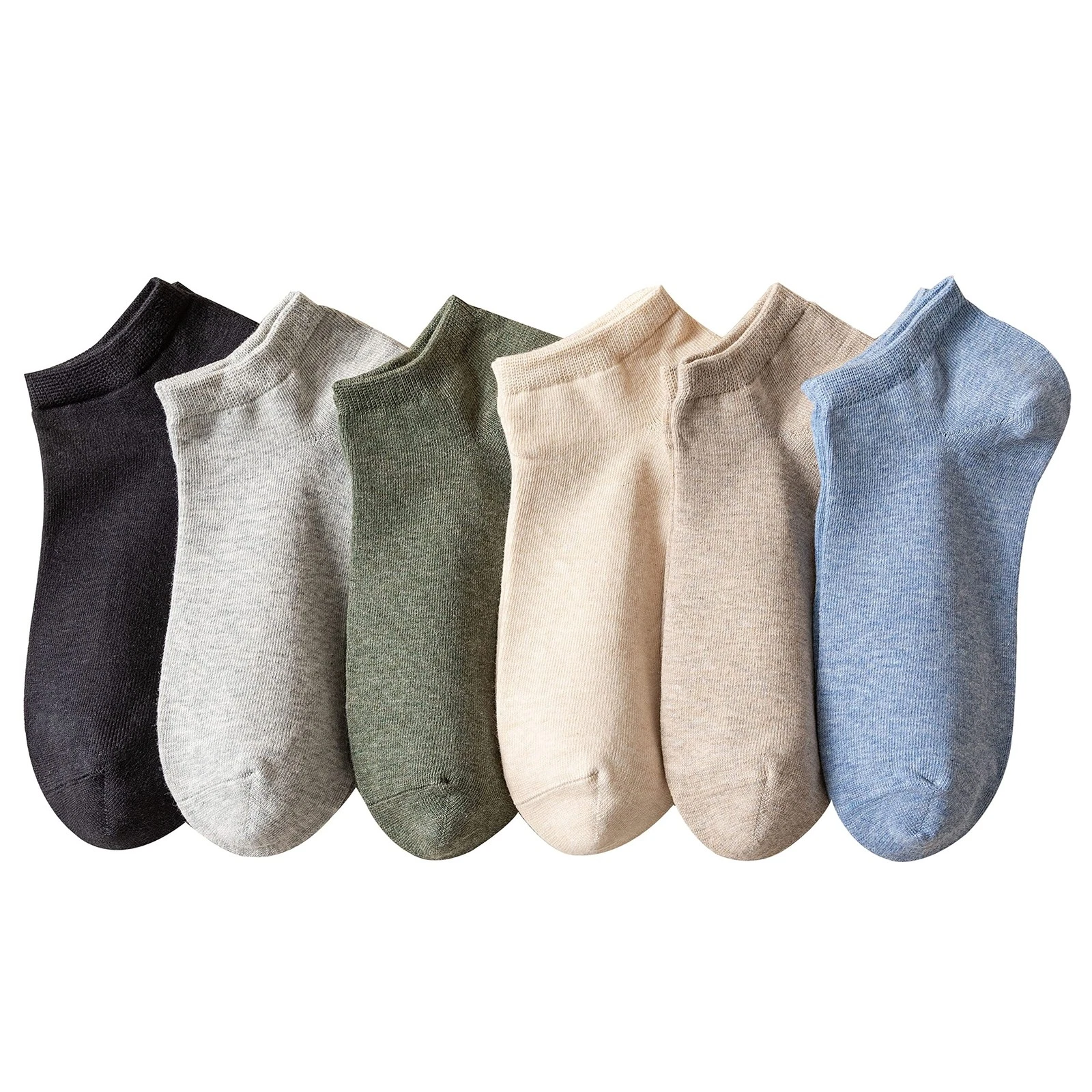 MAGIARTE Mens Cotton Ankle Socks Low Cut Athletic Moisture Wicking Odor Free ...