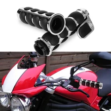 1" Handle Bar Hand Grips For Harley Tour Street Glide FLHX Road King FLHR Custom