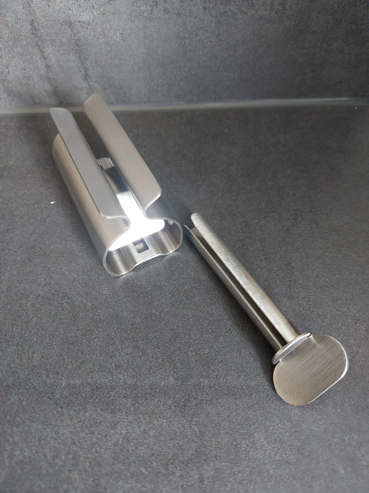 2x Tubenquetscher Tubenpresse Zahnpasta Cremetuben Presse Ausdrücker Edelstahl - Bild 4 von 4