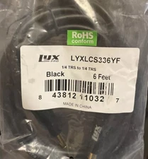  LyxPro  Stereo Cable Heavy Duty Audio Patch Cord 6' LYXLCS336YF