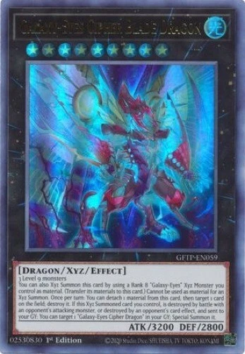 Galaxy-Eyes Cipher Blade Dragon (GFTP-EN059) - Ultra Rare - 1st Edition