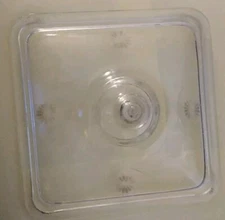 PYREX LID   653-C ENGRAVED SQUARE!