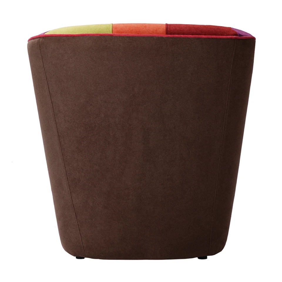 Fauteuil pour salle d'attente de bureau à domicile en tissu patchwork fait main  - Photo 4/4