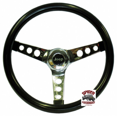 Grant 13 1/2" High Gloss Black Steering Wheel – For 1976-1995 Jeep (Custom, SP502A)