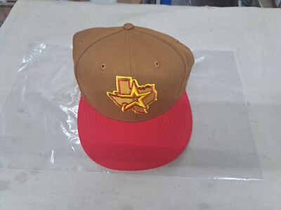 Pro Image Houston Astros New Era 59FIFTY Fitted Hat Sz 7 1/4