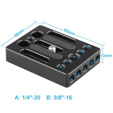 CAMVATE Universal DSLR Baseplate 1/4"-20 Mount For Camera Cage Canon Nikon Sony