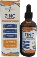 Mineral Zinc Liquid Drops Supplement for Adults  Kids: 100 ml Zinc Mineral Drop
