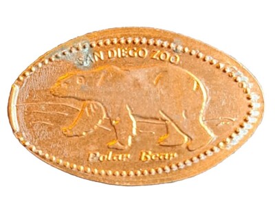 San Diego Zoo Polar Bear Elongated Penny Pressed Souvenir Coin #90