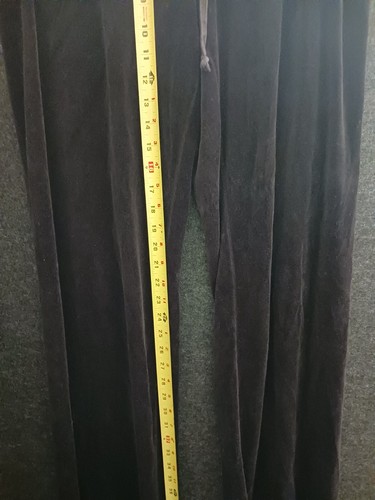 Juicy Couture Velour TrackSuit Matching Set Black Large XL Jacket Pants Pink Tag - Picture 20 of 23