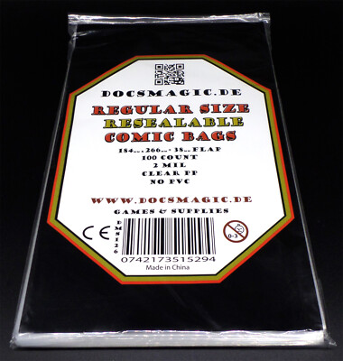 Docsmagic.de Comic Resealable Bags - Backing Boards - Divider - Current Silver