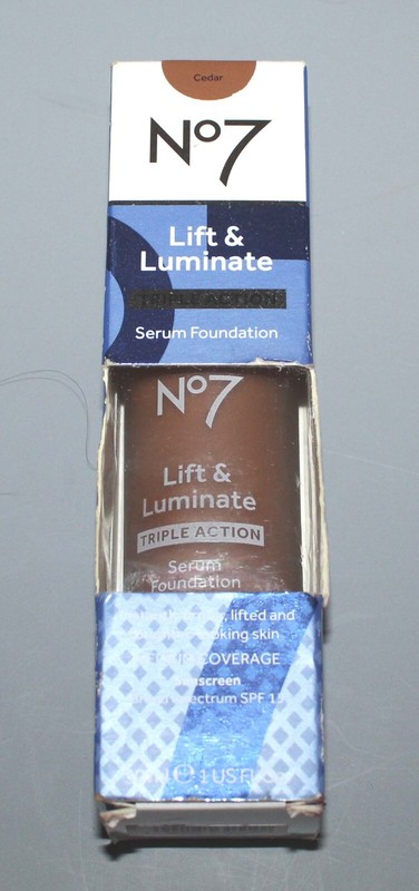 2 - NEW ~No7 Lift Luminate Triple Action Serum Foundation-CEDAR Exp 12/23