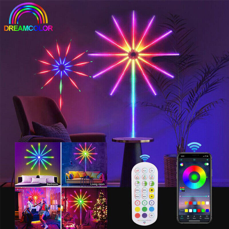Firework Sound Sync LED Strip Lights Changing Music Bluetooth 5V Dream Color RGB