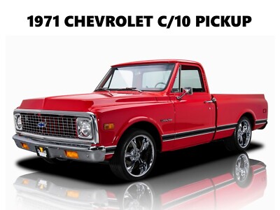1971 Chevrolet C/10 Pickup Truck NEW Metal Sign: Primo Restoration in Red