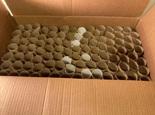 100 Empty Toilet Paper Rolls Cardboard Tubes Crafts DIY Art Project Supplies 