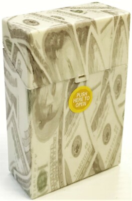 Eclipse Money Design Hard Plastic Crushproof Cigarette Case, 2ct, Kings, 3116M1