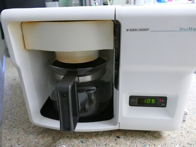 Black & Decker Space Maker~12 Cup Coffee Pot White Brackets | eBay