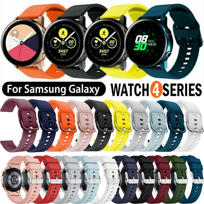 Silikonarmband Für Samsung Galaxy Watch Active2/4 46 Mm 42 Mm 44 Mm 40 Mm  