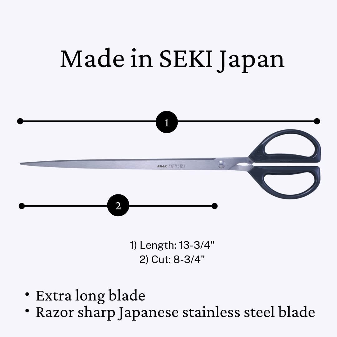 Alex ALLEX Scissors L 17111 Just size for A4 paper Stationary From