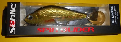 SEBILE SPIN GLIDER/115mm 45gr/TOPWATER FLOATING JERKBAIT/NATURAL GOLDEN SH.AR346