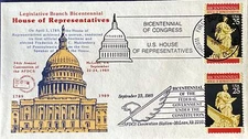 AFDCS 2415 Bicentennial US House Dual Cancel Rep Americover 1989 McLean VA
