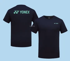 YONEX 25S/S Men's Badminton T-Shirts Sports Training Top Tee Dark Navy 259TR001M