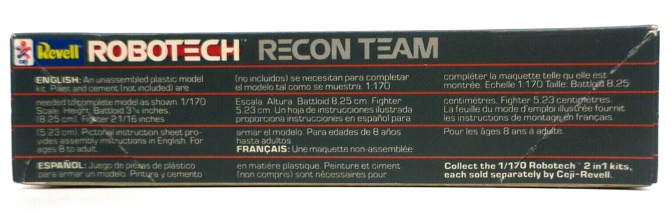 Revell 1/170 Robotech 2 in 1 Kit Recon Team Model Kit 1135 - Image 4 of 4