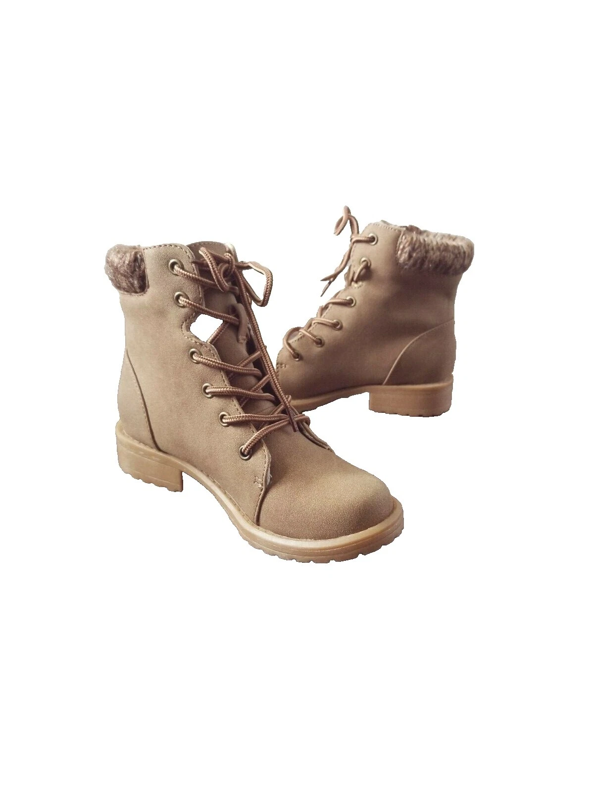 Zapatos de botas de combate para niñas