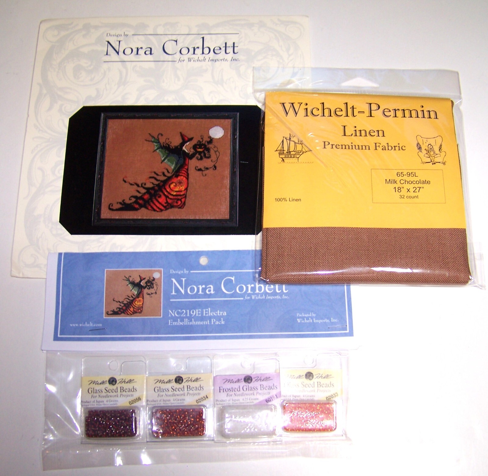 Nora CorbettELECTRA Witch Halloween Counted Cross Stitch Kit