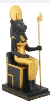 Sitting Sekhmet Collectible Figurine Egypt New in Box 