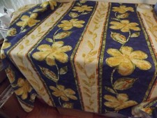 TABLECLOTH 52" SQ purple  gold floral