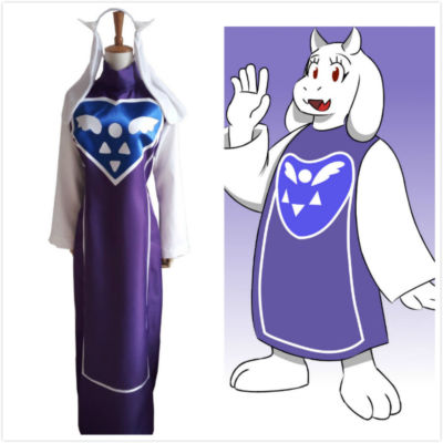 Hot！ game Undertale Goat Mother Toriel Cosplay Costume @